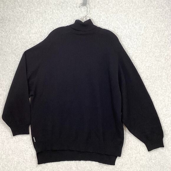 Balenciaga Turtleneck Sweater Size 40 100% Cashmere Italy Luxury Designer Black - Picture 4 of 16